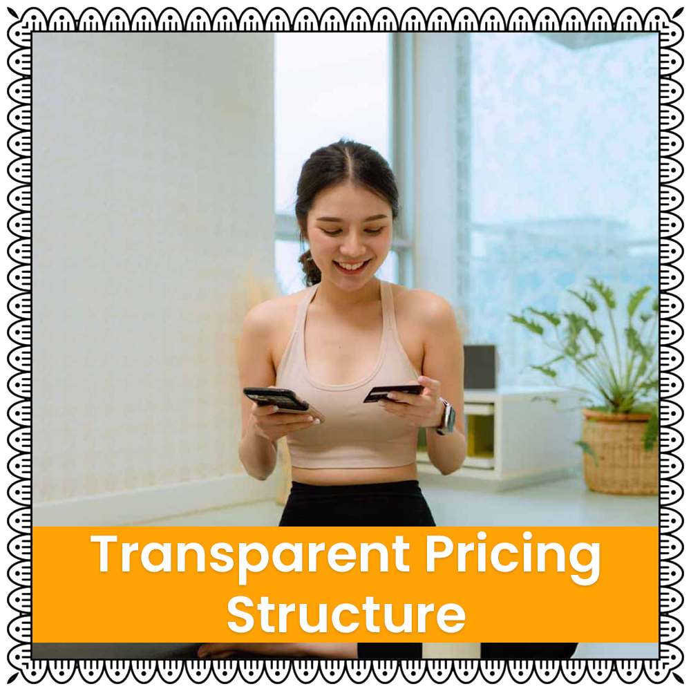 Transparent pricing structure